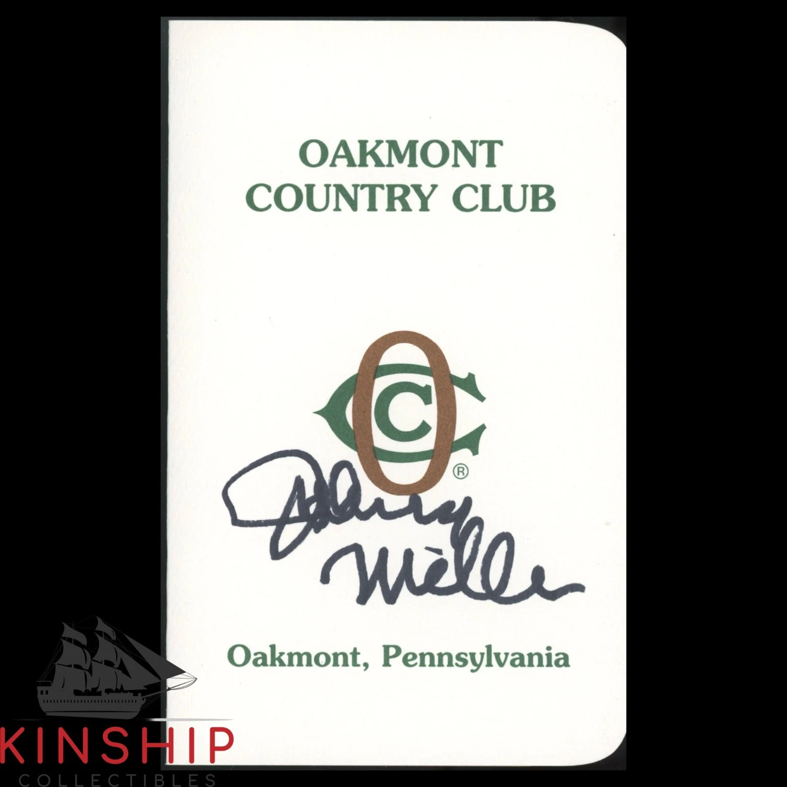 Johnny Miller signed Oakmont Country Club Scorecard JSA COA US Open Auto Z2634