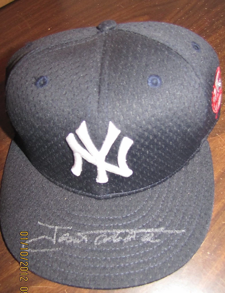 JOSE TABATA NEW YORK YANKEES AUTHENTIC NEW ERA AUTO HAT