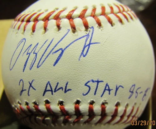 OZZIE VIRGIL JR.  ATLANTA BRAVES  2 X ALL STAR   SIGNED OML BALL