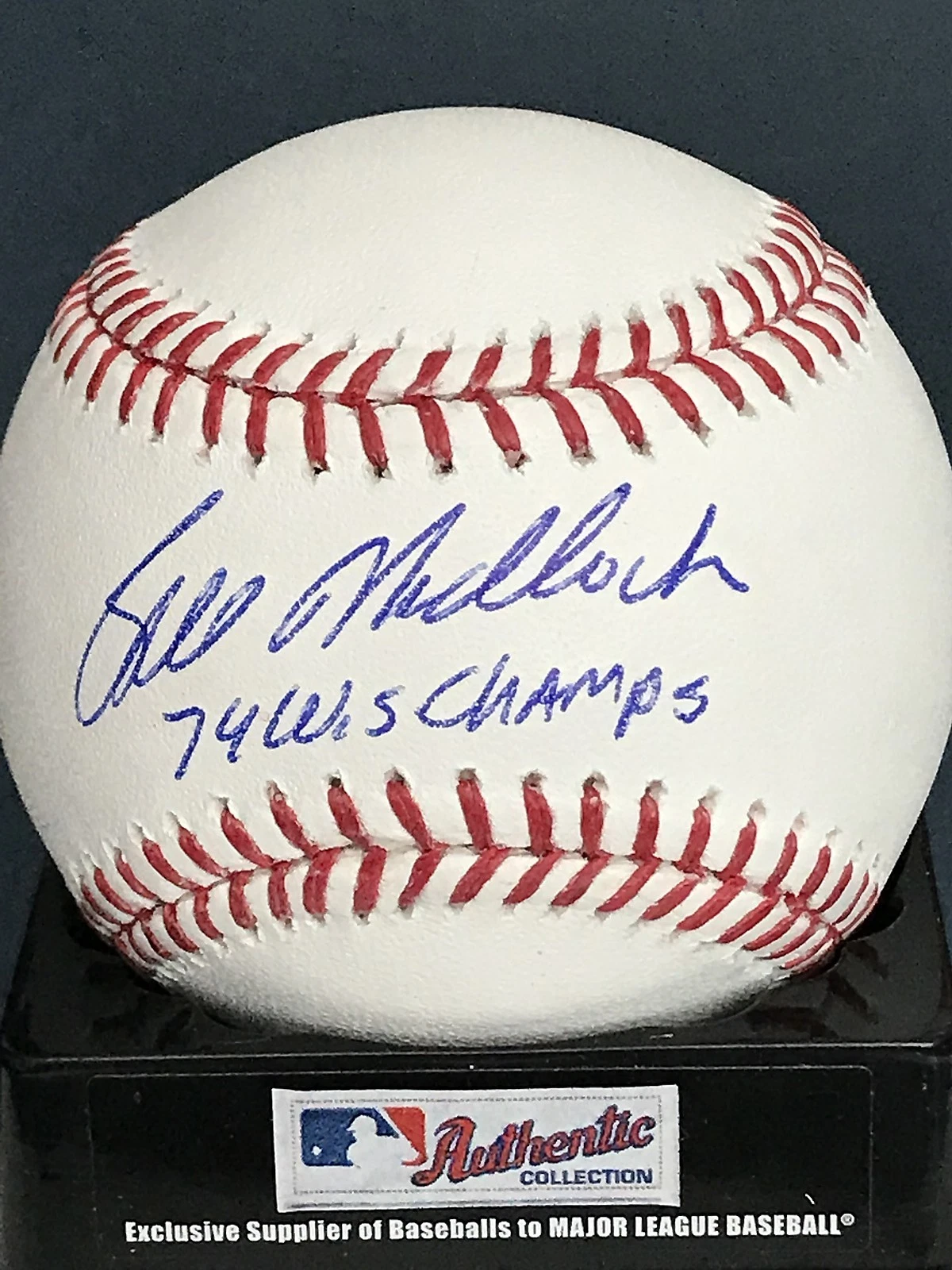 BILL MADLOCK  PITTSBURGH PIRATES 1979 WS CHAMPS  SIGNED OML BASEBALL