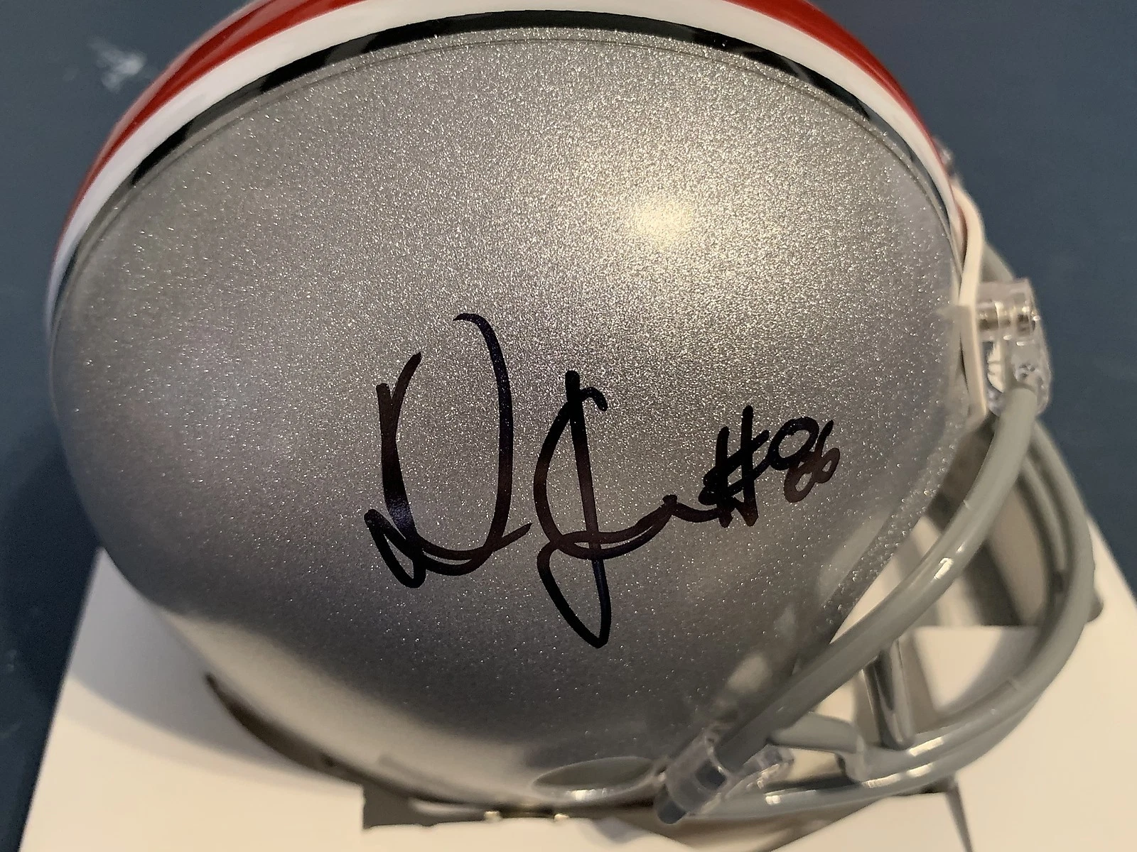DRE'MONT JONES  OHIO STATE BUCKEYES    SIGNED MINI HELMET