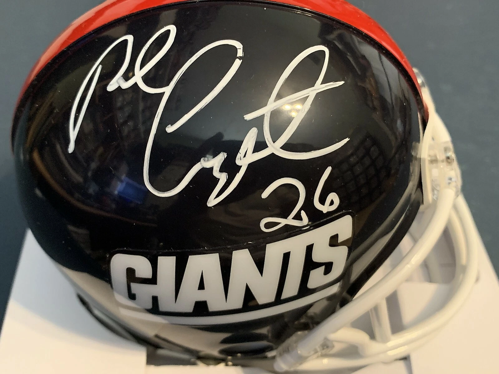 ROB CARPENTER  NEW YORK GIANTS   SIGNED MINI HELMET