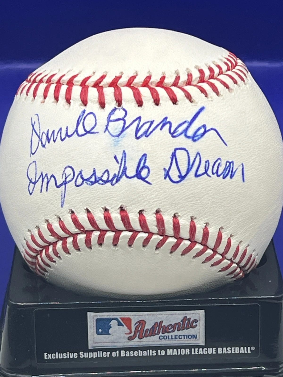 DARRELL BRANDON  BOSTON RED SOX  1967 IMPOSSIBLE DREAM  SIGNED OML BASEBALL