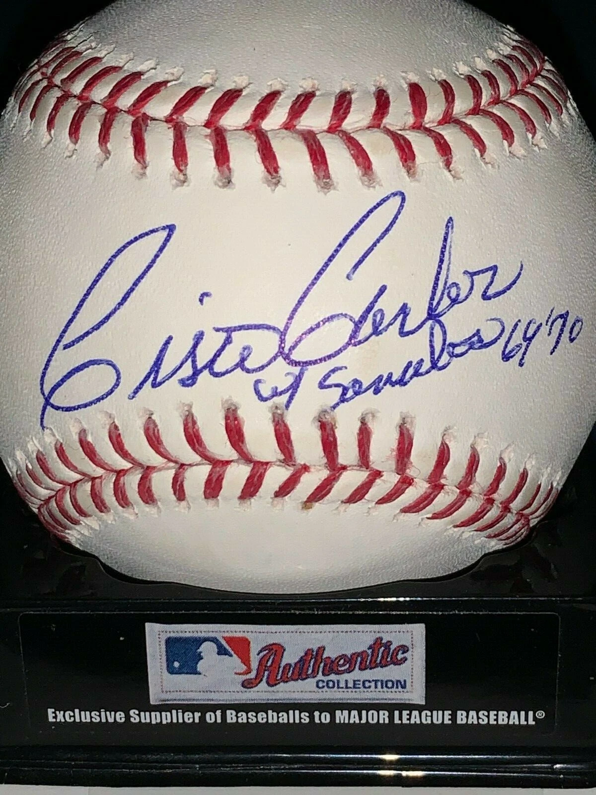 CISCO CARLOS  WASHINGTON SENATORS 1969-70  SIGNED OML BASEBALL