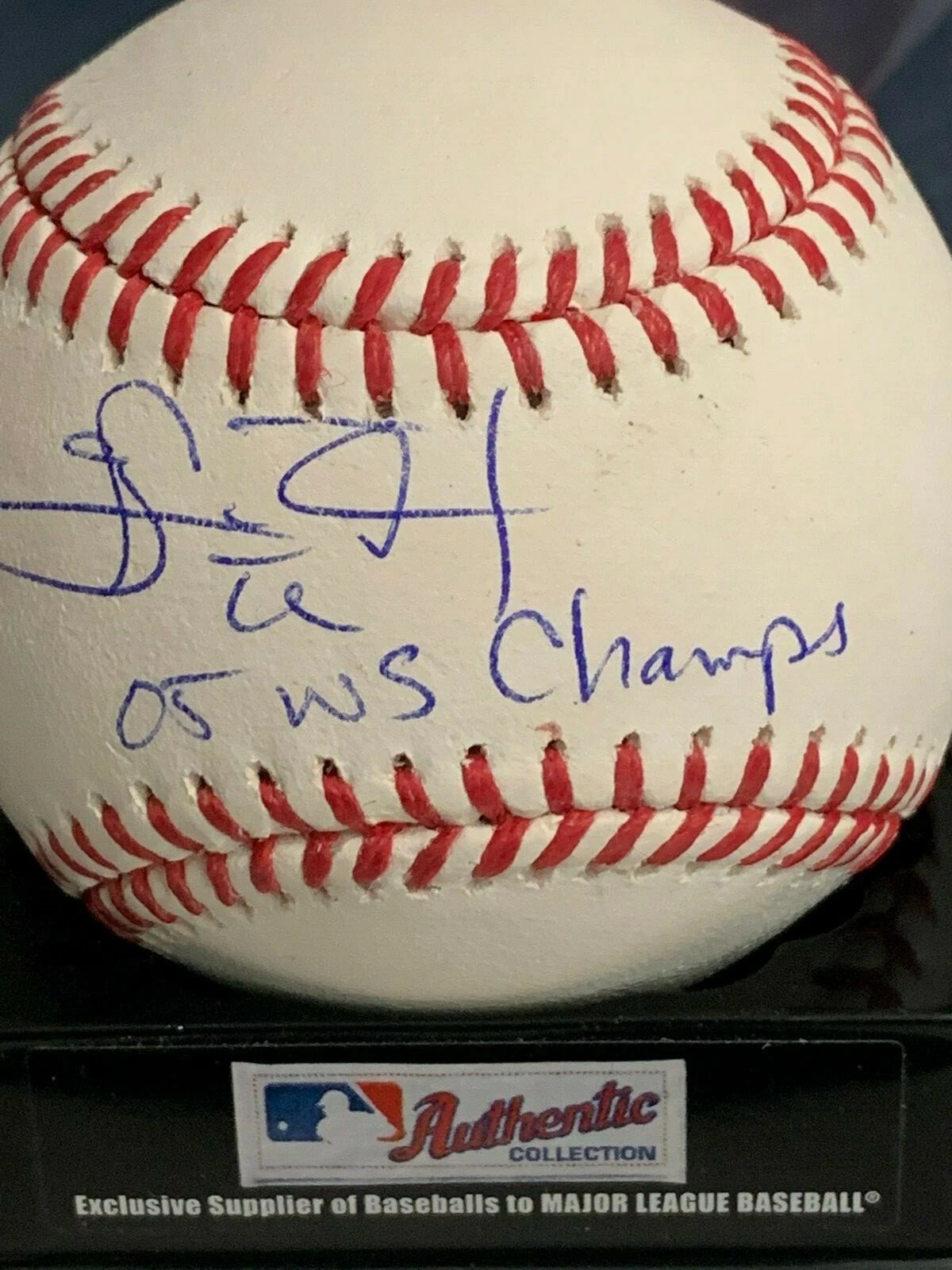 CARL EVERETT  CHICAGO WHITE SOX  2005 WS CHAMPS  SIGNED OML BASEBALL
