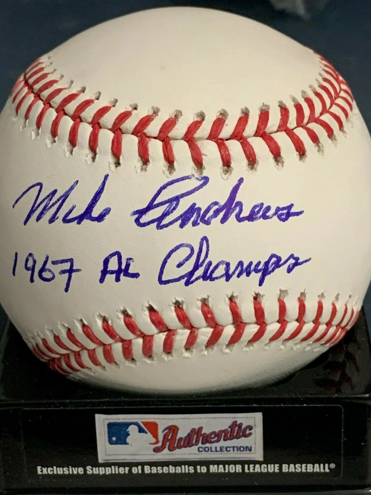 MIKE ANDREWS  BOSTON RED SOX  1967 AL CHAMPS  SIGNED OML BASEBALL