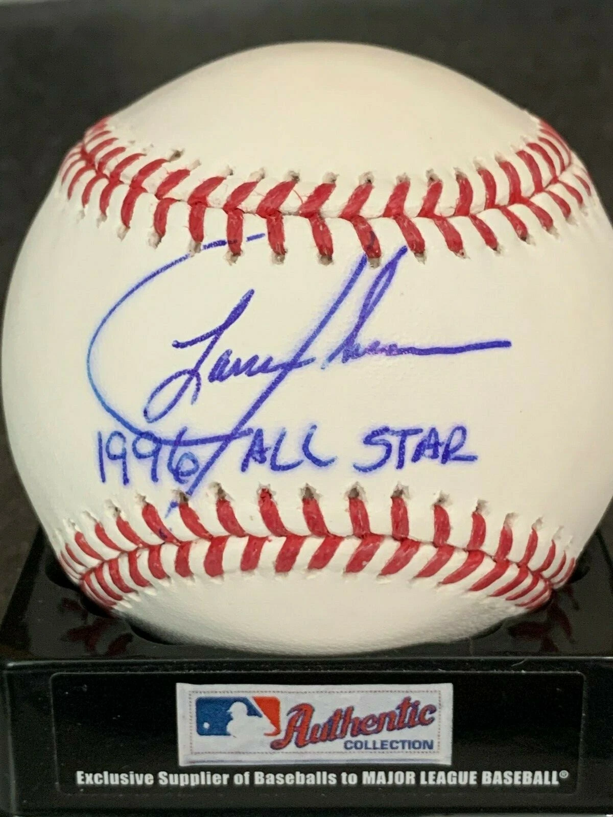 LANCE JOHNSON  NEW YORK METS  1996 ALL STAR   SIGNED OML BASEBALL