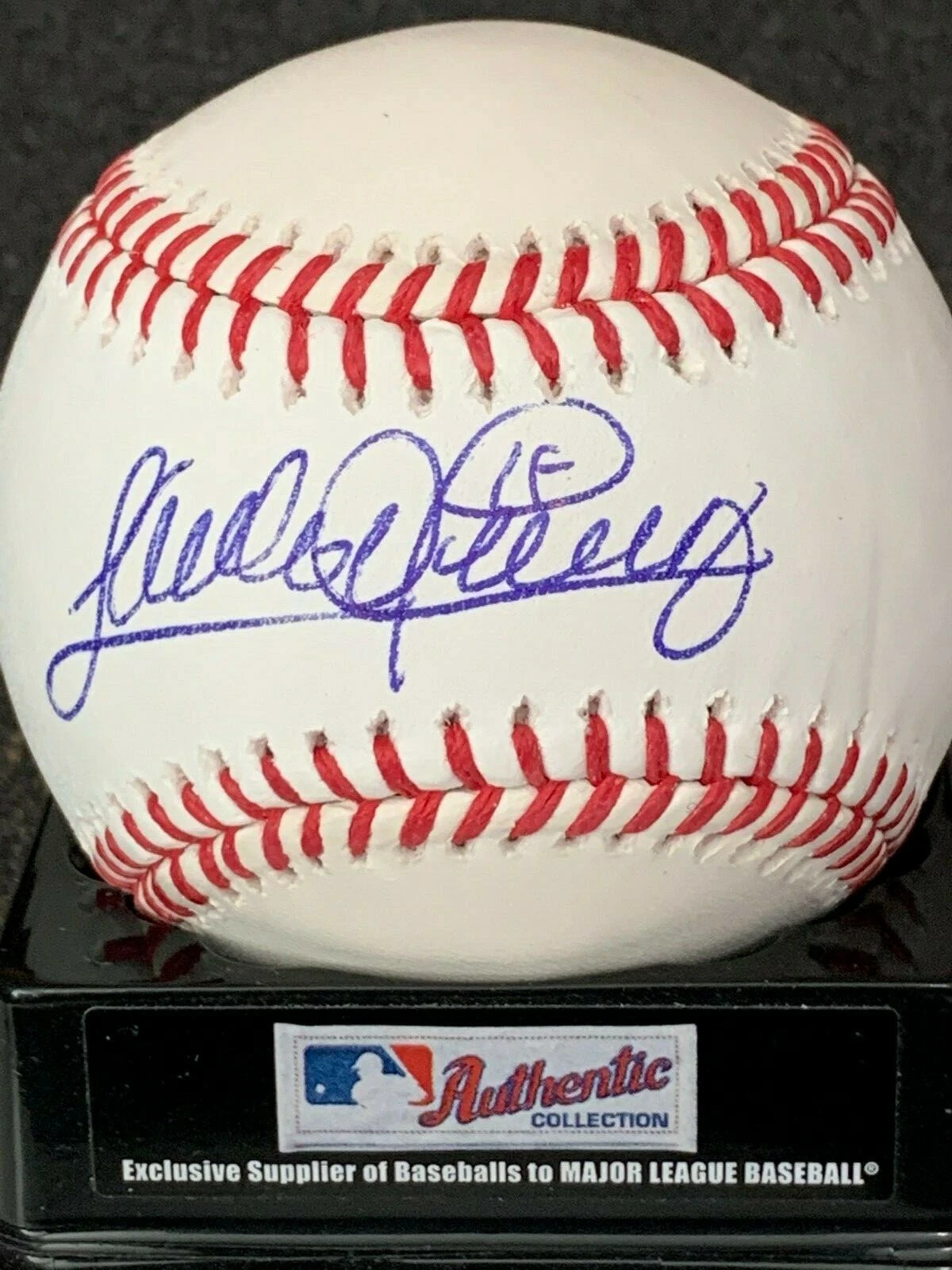 SANDY ALOMAR JR  CLEVELAND INDIANS / NEW YORK METS  SIGNED OML BASEBALL