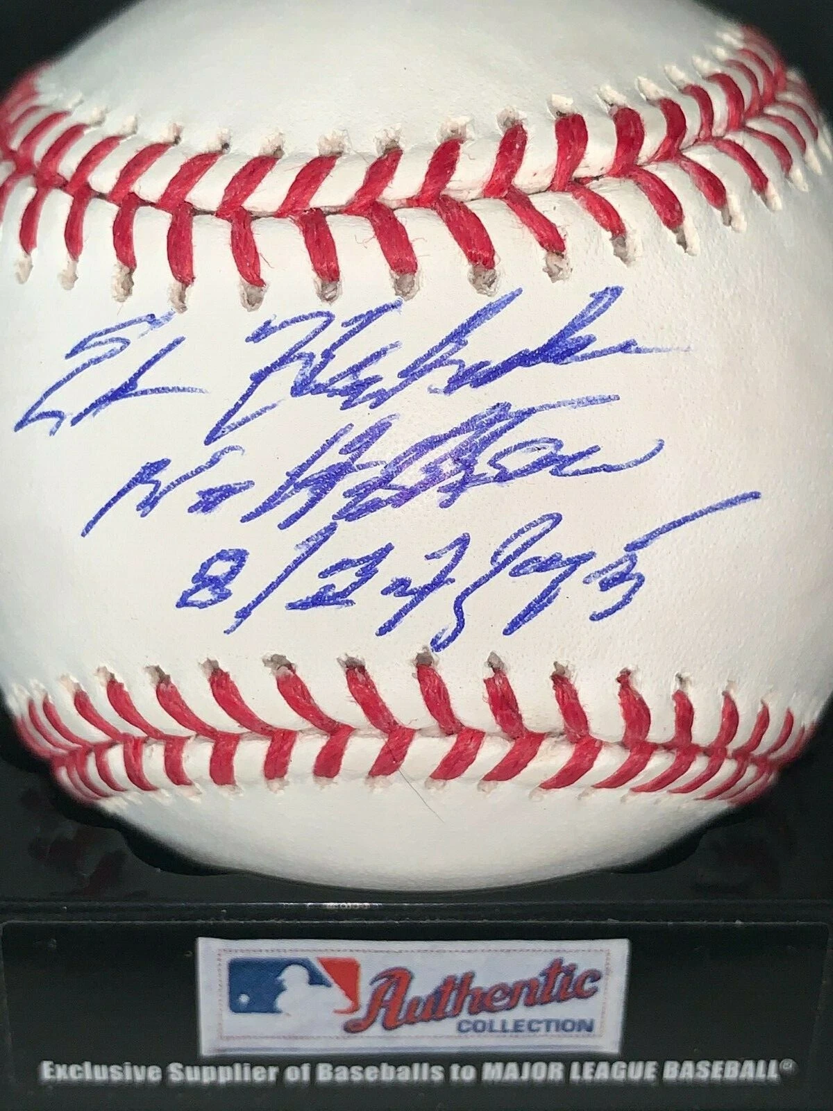 ED HALICKI  SAN FRANCISCO GIANTS  NO HITTER 8/24/75   SIGNED OML BASEBALL