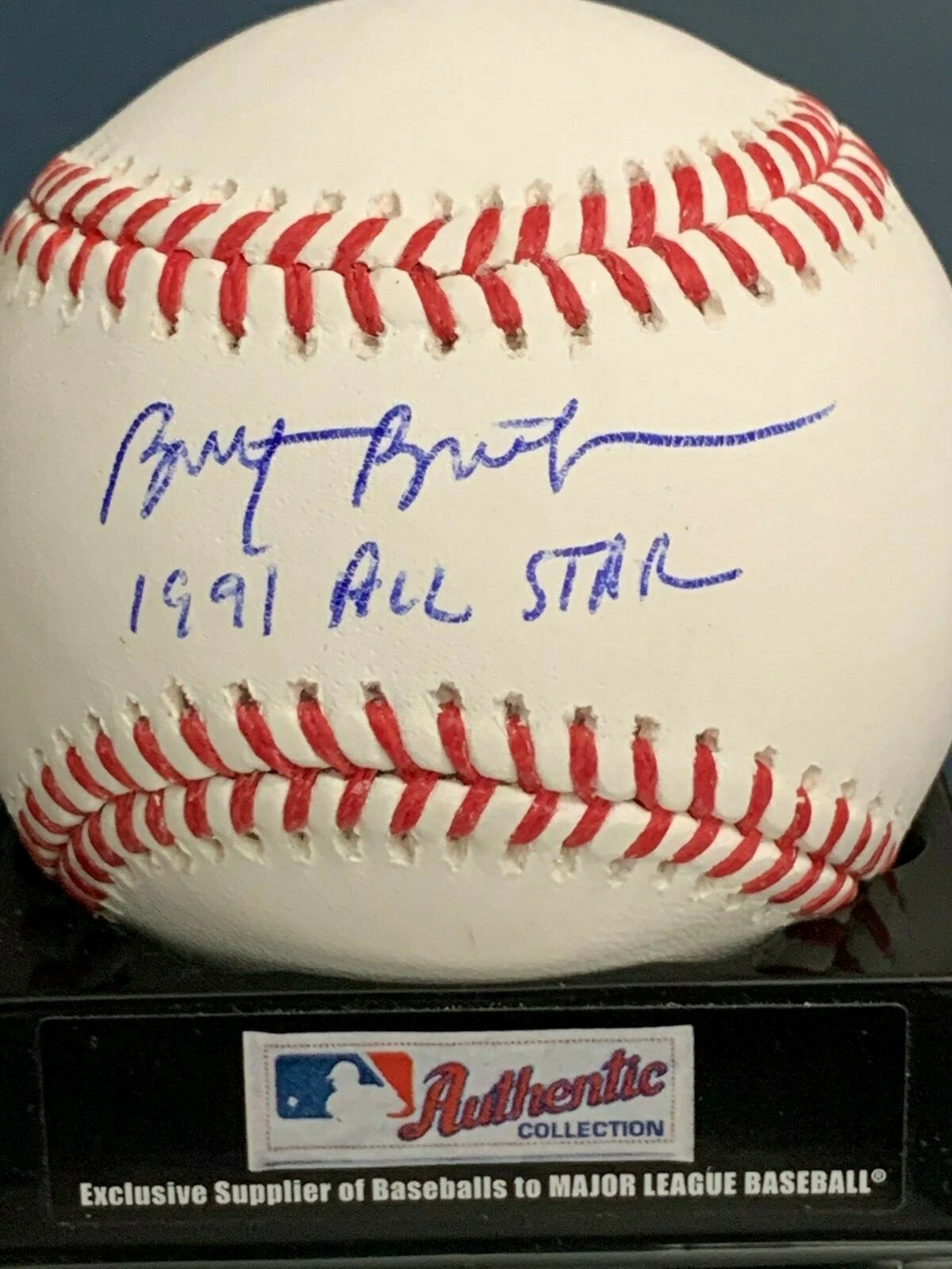 BRETT BUTLER  LOS ANGELES DODGERS 1991 ALL STAR  SIGNED OML BASEBALL