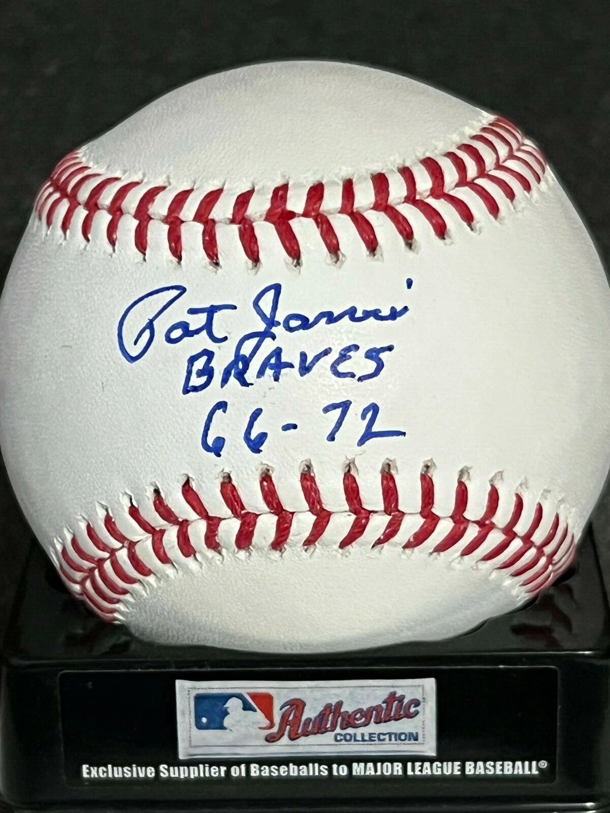 PAT JARVIS  ATLANTA BRAVES  1966-72  SIGNED OML BASEBALL