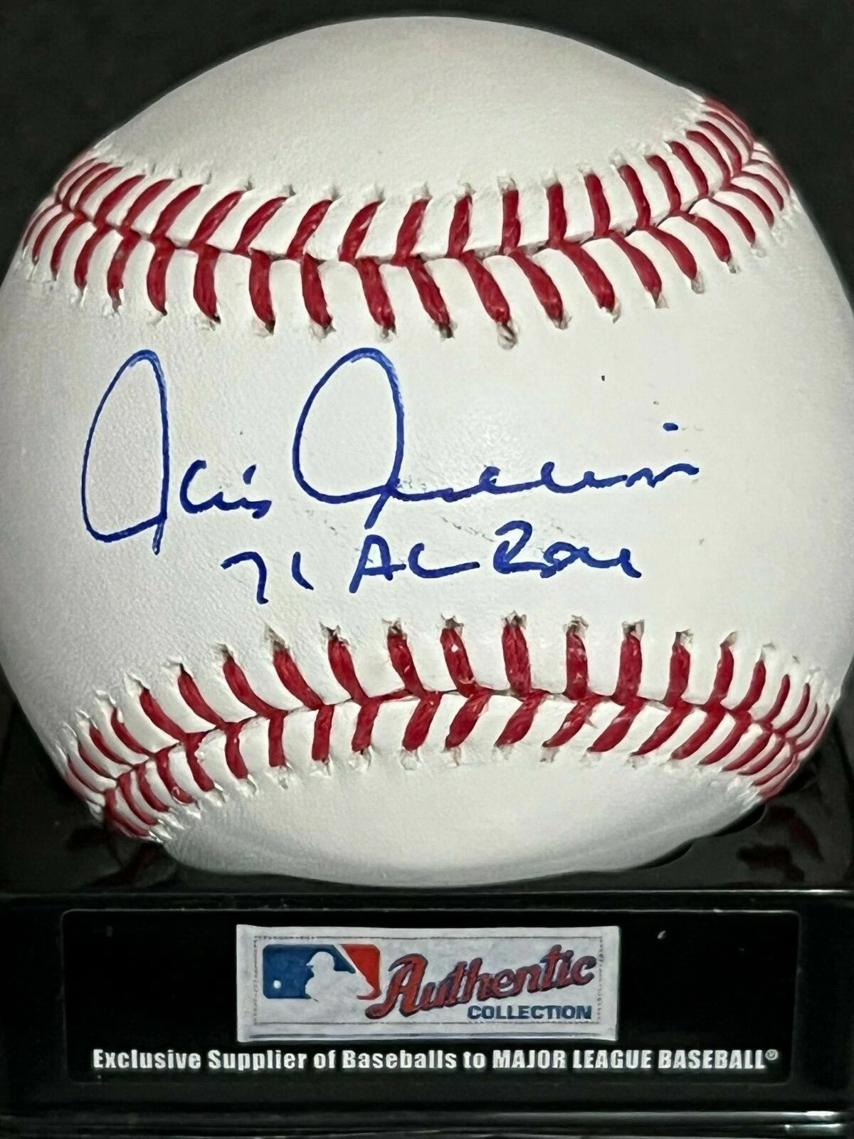 CHRIS CHAMBLISS  CLEVELAND INDIANS 1971 AL ROY  SIGNED OML BASEBALL