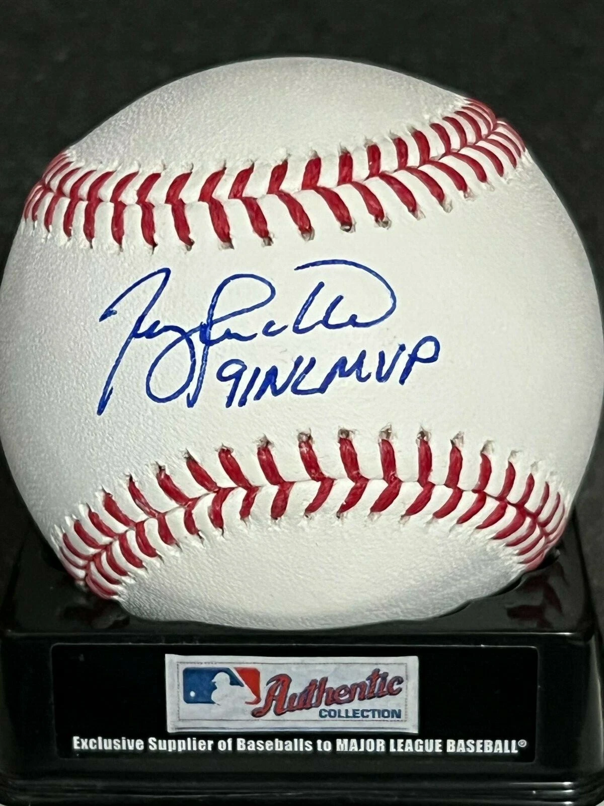 TERRY PENDLETON  ATLANTA BRAVES  1991 NL MVP  SIGNED OML BASEBALL