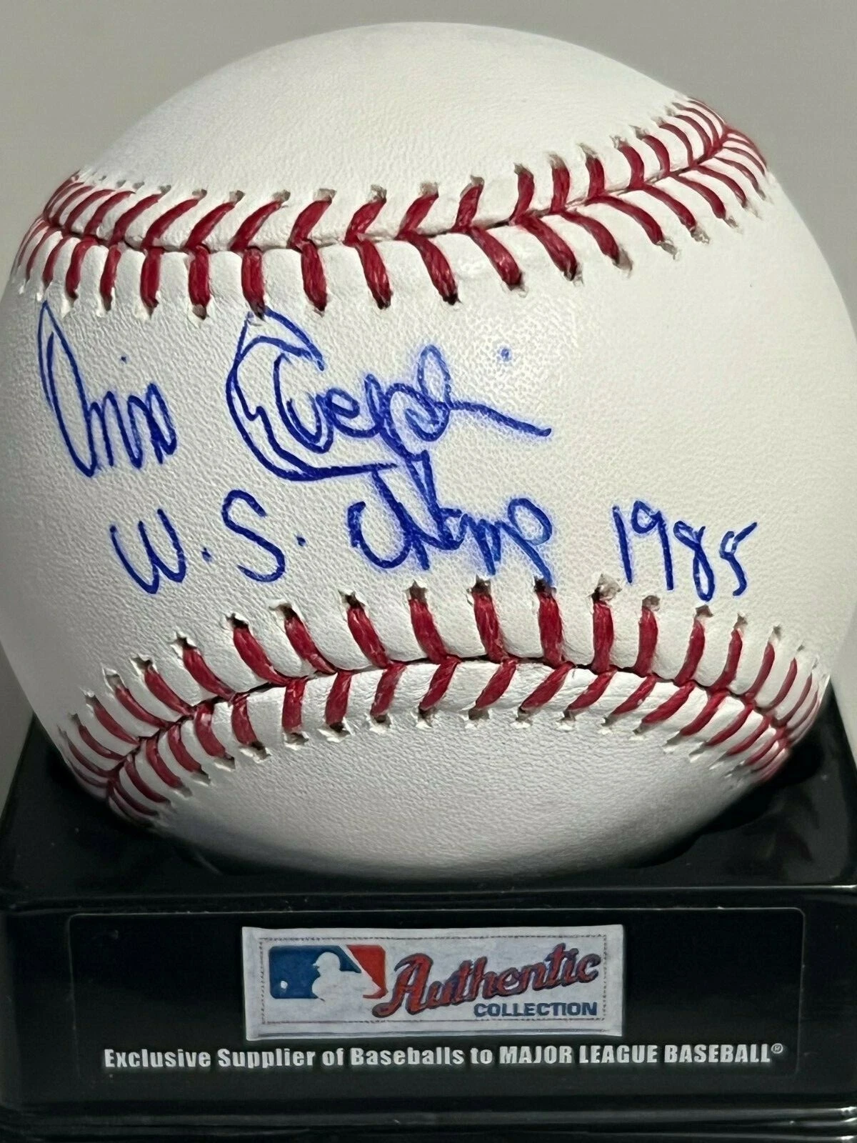 ONIX CONCEPCION  KANSAS CITY ROYALS  WS CHAMPS 1985  OML BASEBALL