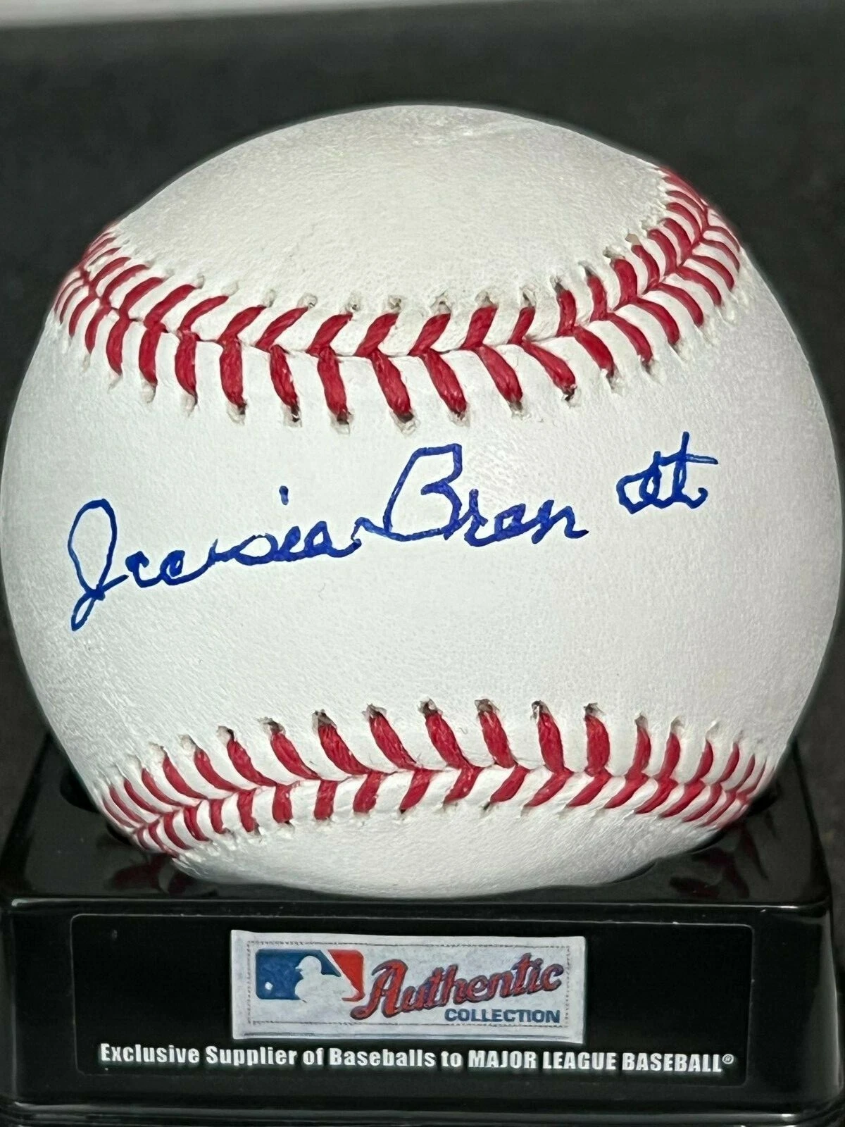 JACKIE BRANDT  NEW YORK GIANTS   SIGNED OML BASEBALL