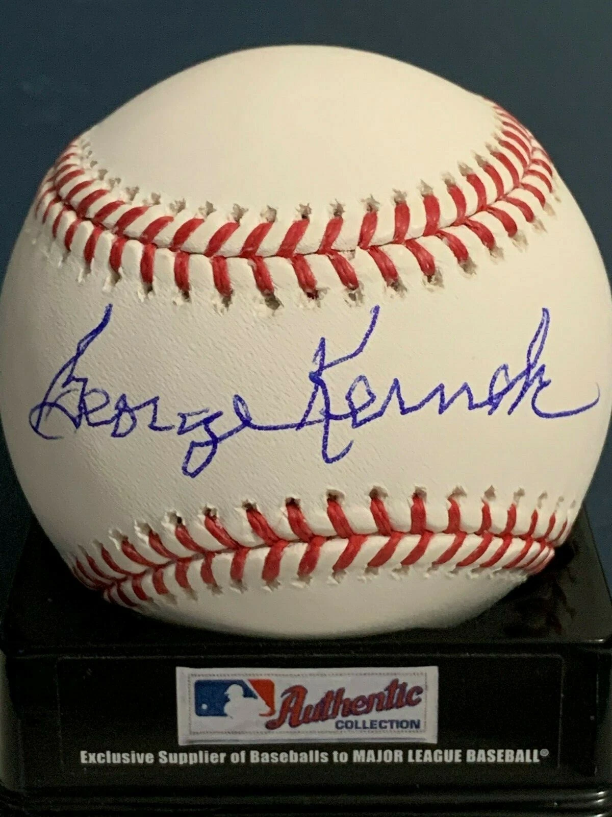 GEORGE KERNEK  ST. LOUIS CARDINALS   SIGNED OML BASEBALL