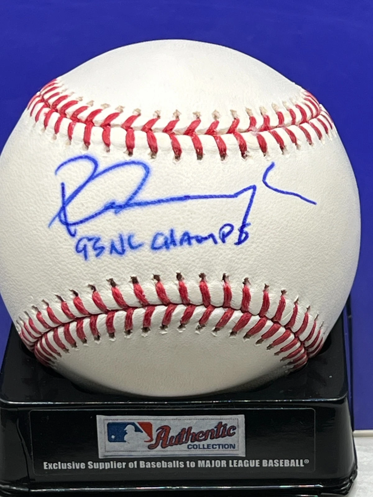 PETE INCAVIGLIA  PHILADELPHIA PHILLIES  93 NL CHAMPS  SIGNED OML BASEBALL