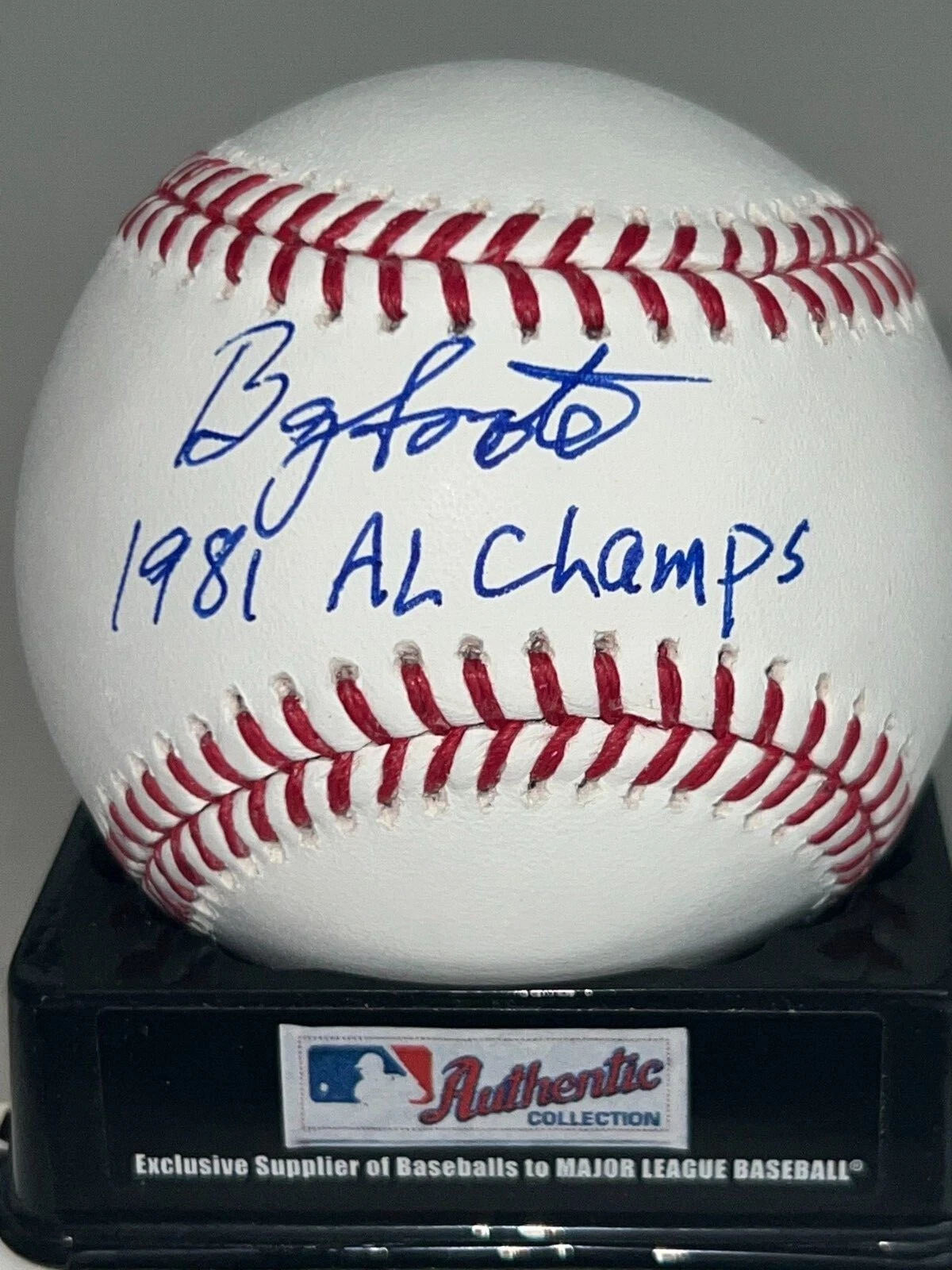 BARRY FOOTE  NEW YORK YANKEES  1981 AL CHAMPS  SIGNED OML BALL