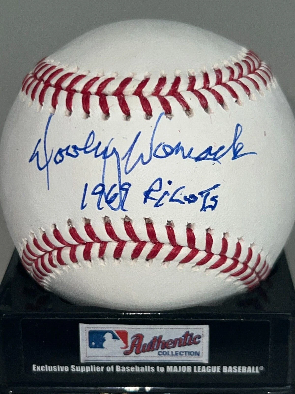 DOOLEY WOMACK  SEATTLE PILOTS 1969  SIGNED OML BALL