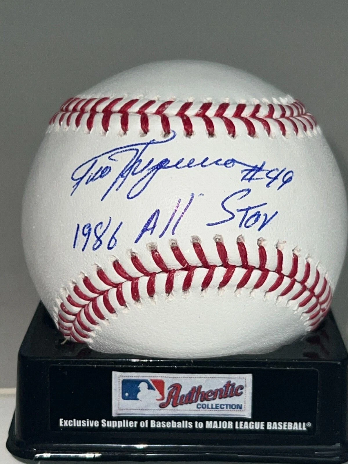 TED HIGUERA  MILWAUKEE BREWERS  1986 ALL STAR  SIGNED OML BALL
