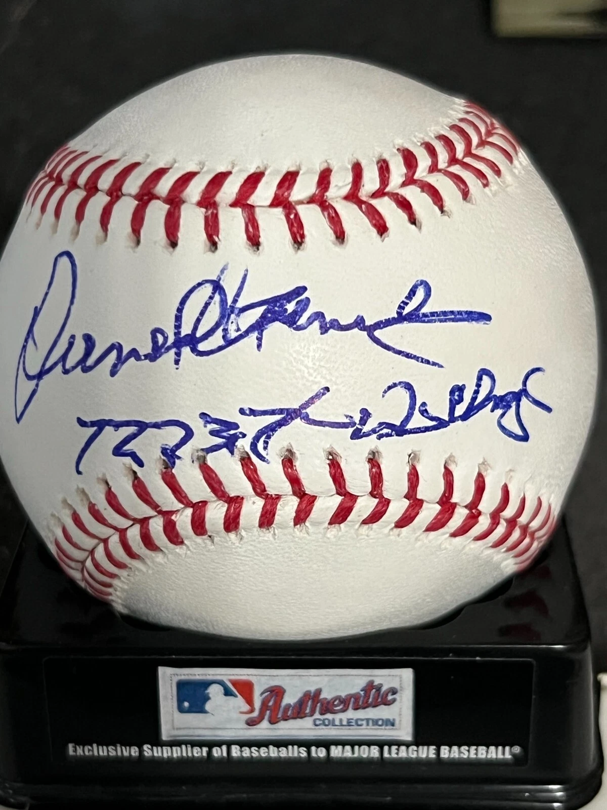 DAROLD KNOWLES  OAKLAND A'S    72-74 WS CHAMPS   SIGNED OML BASEBALL