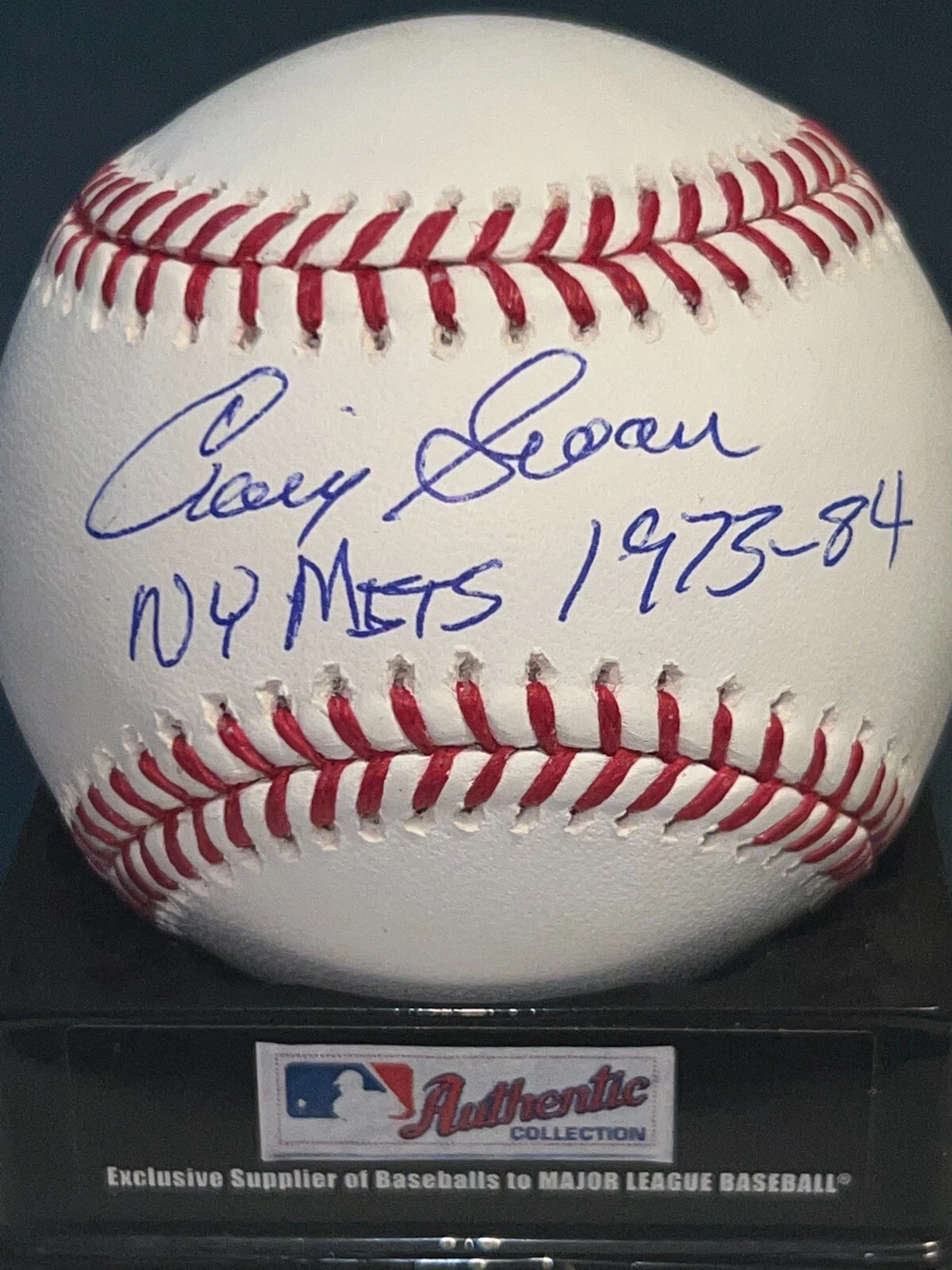CRAIG SWAN NEW YORK METS  1973-84   SIGNED OML BASEBALL