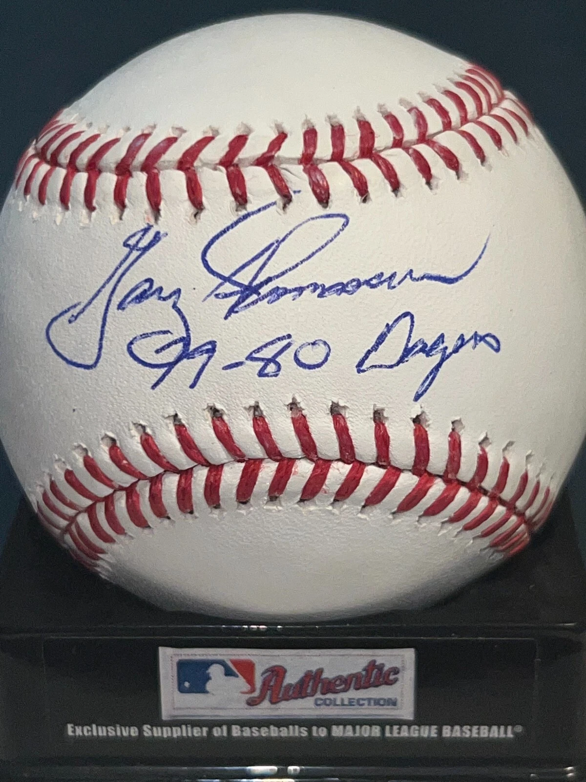 GARY THOMASSON  LOS ANGELES DODGERS 1979-80  SIGNED OML BASEBALL