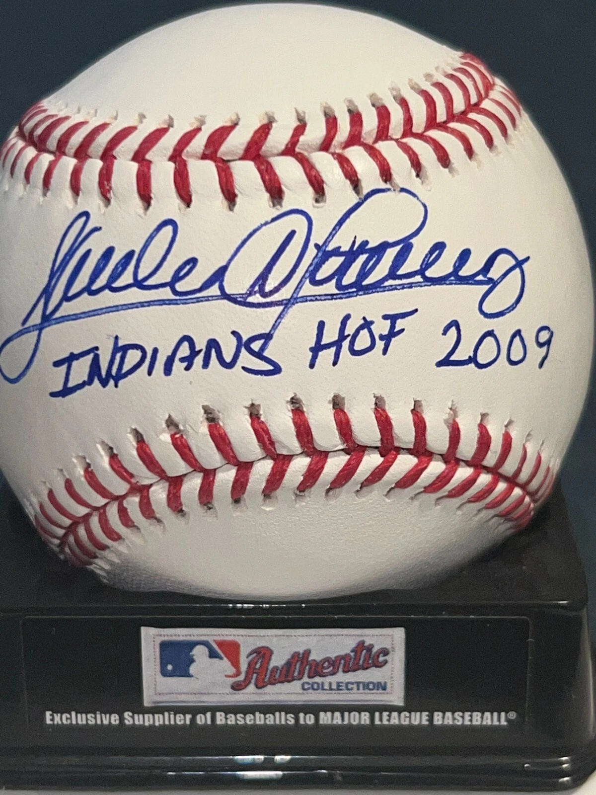 SANDY ALOMAR JR.  CLEVELAND INDIANS HOF 2009  SIGNED OML BASEBALL