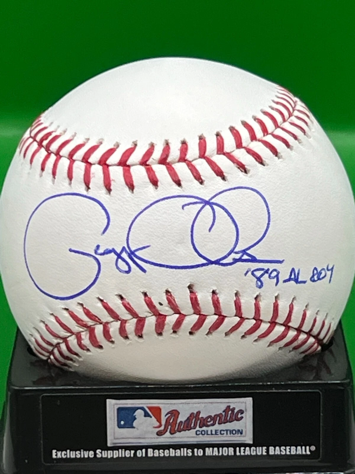 GREGG OLSON  BALTIMORE ORIOLES  1989 AL ROY   SIGNED OML BASEBALL