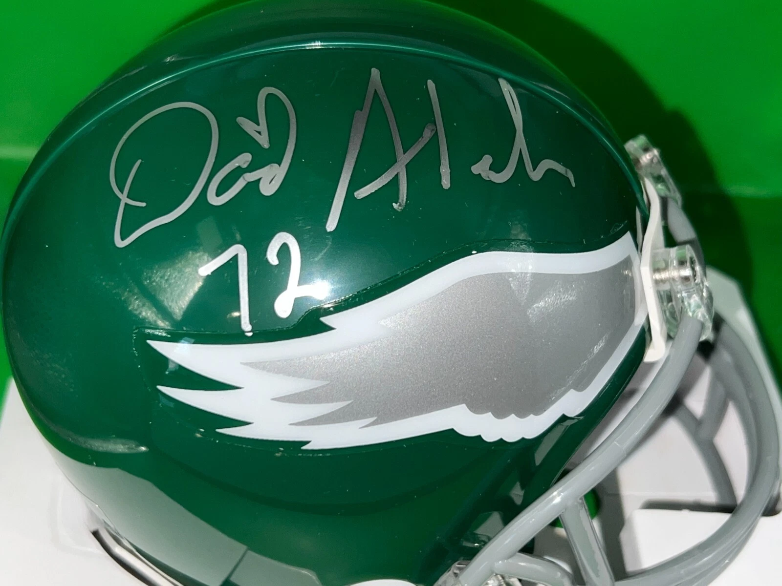 DAVID ALEXANDER  PHILADELPHIA EAGLES  SIGNED RIDDELL  MINI HELMET