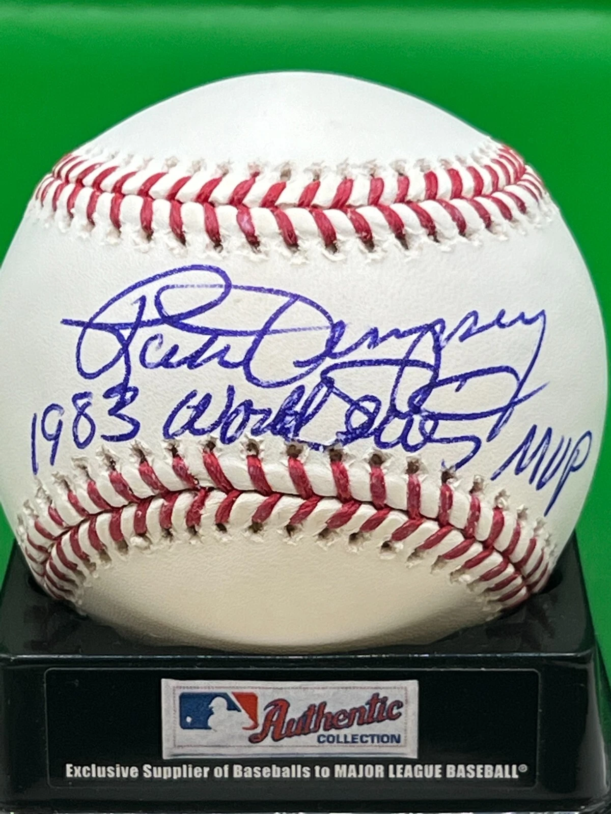 RICK DEMPSEY  BALTIMORE ORIOLES  1983 WORLD SERIES MVP   SIGNED OML BASEBALL