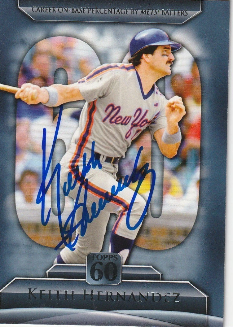 KEITH HERNANDEZ  NEW YORK METS  SIGNED 2011 TOPPS 60 CARD #T60-18