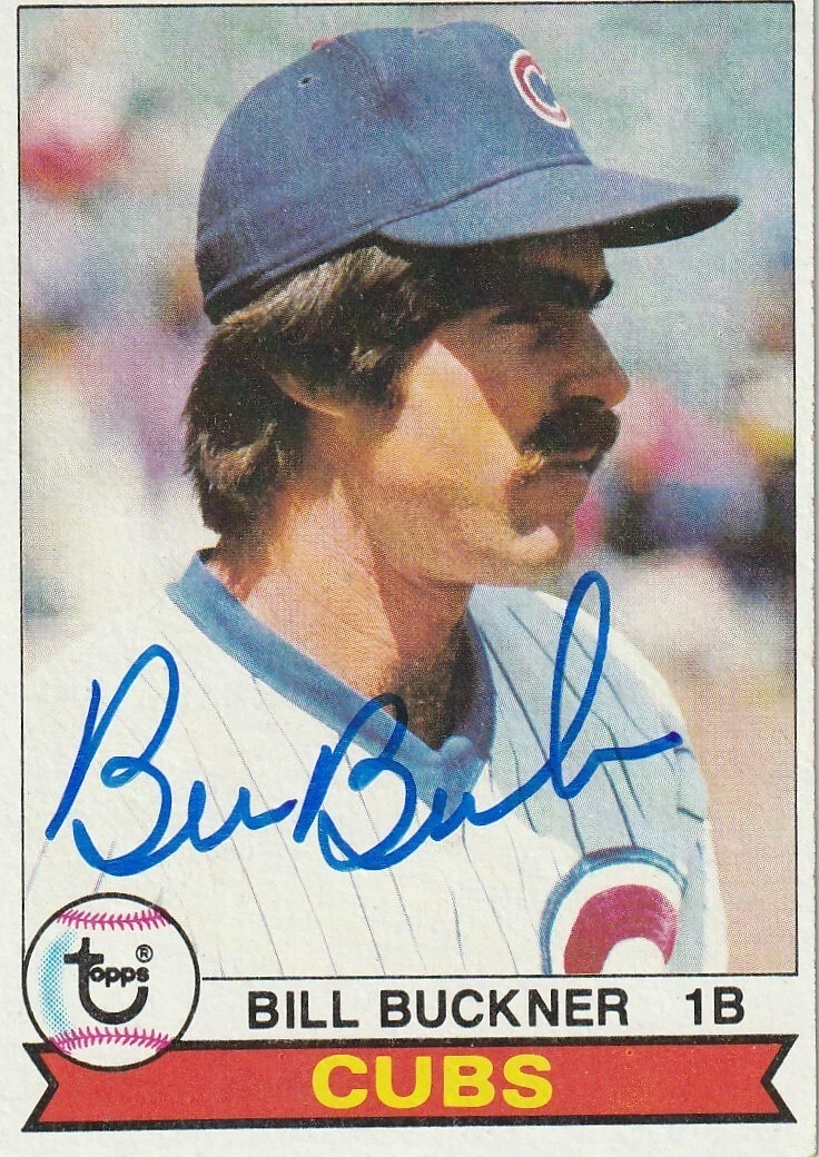 BILL BUCKNER CHICAGO CUBS  SIGNED 1979 TOPPS CARD #346