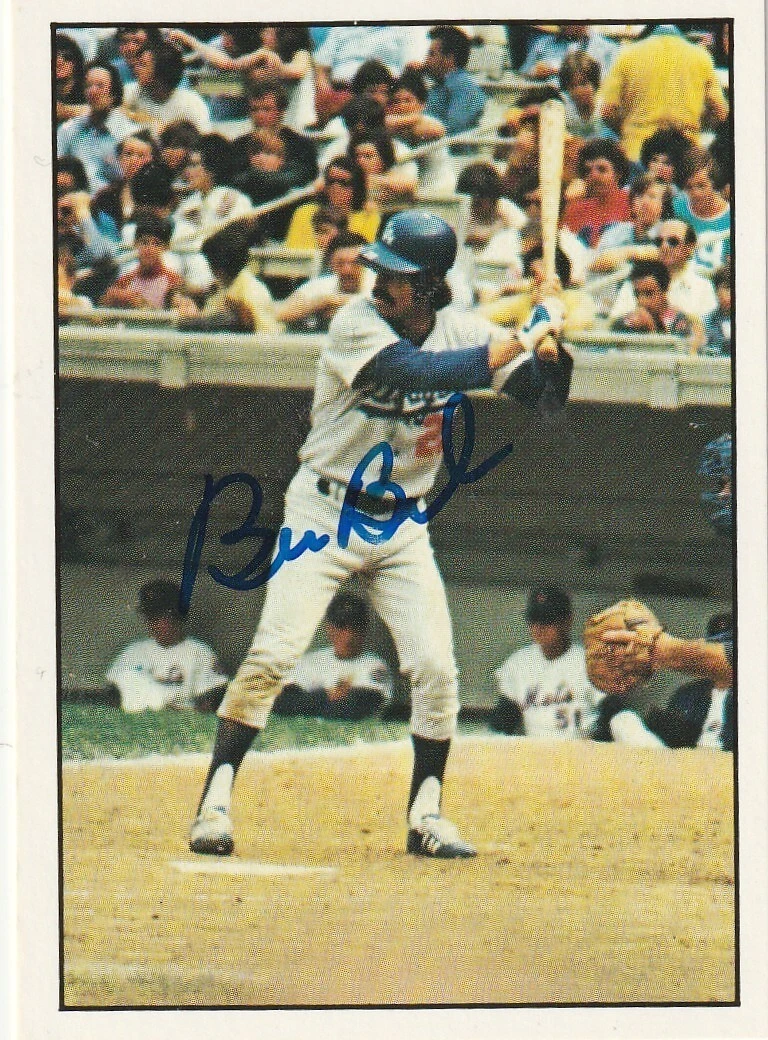 BILL BUCKNER LOS ANGELES DODGERS  SIGNED 1975 SSPC CARD #91