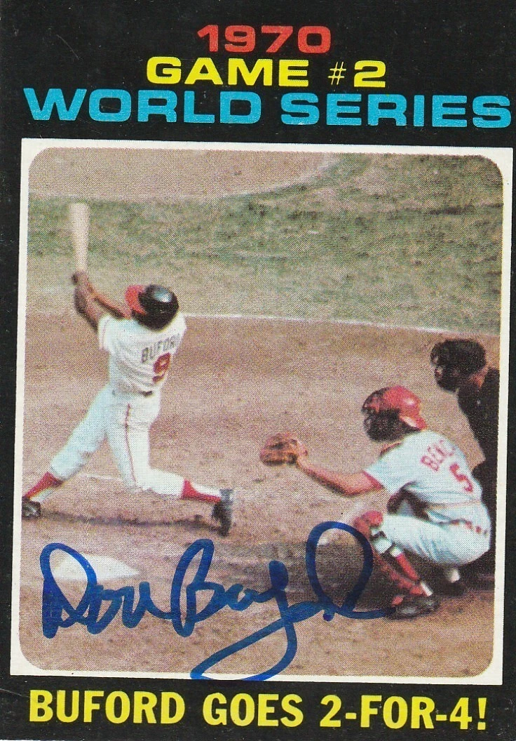 DON BUFORD BALTIMORE ORIOLES  SIGNED 1971 TOPPS CARD #328