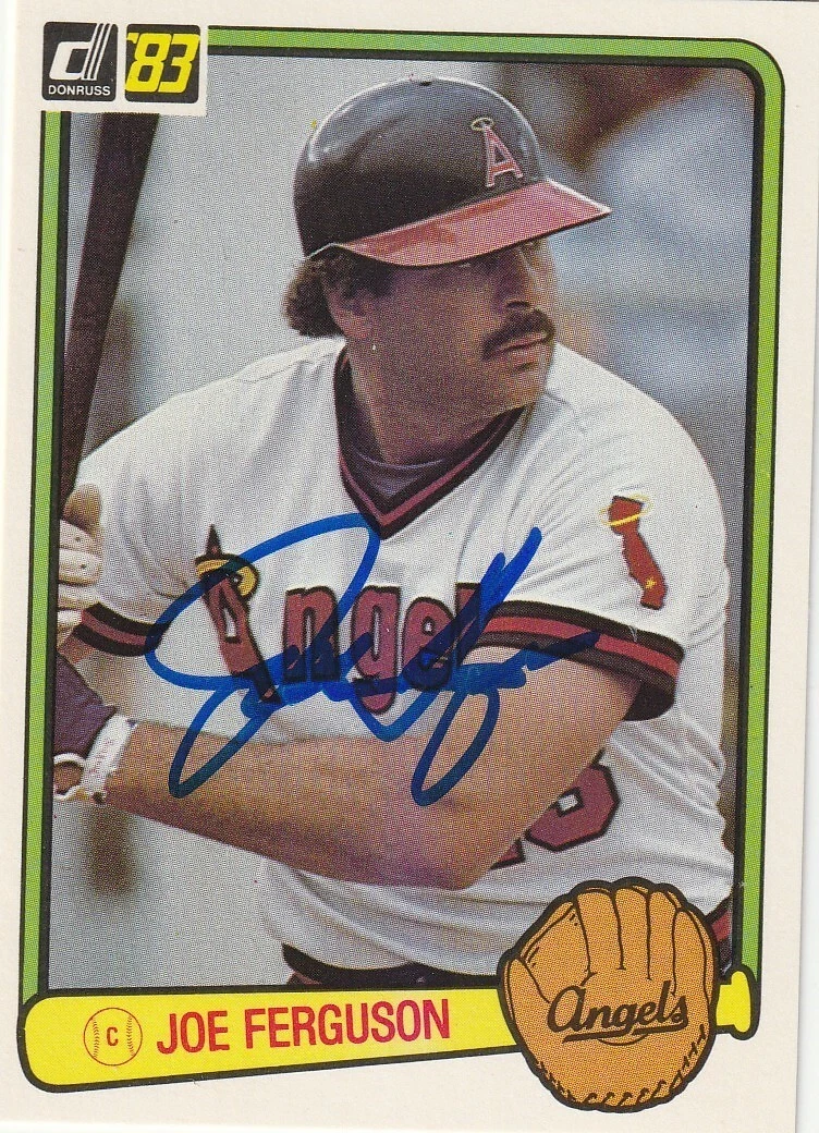 JOE FERGUSON CALIFORNIA ANGELS  SIGNED 1983 DONRUSS CARD #604