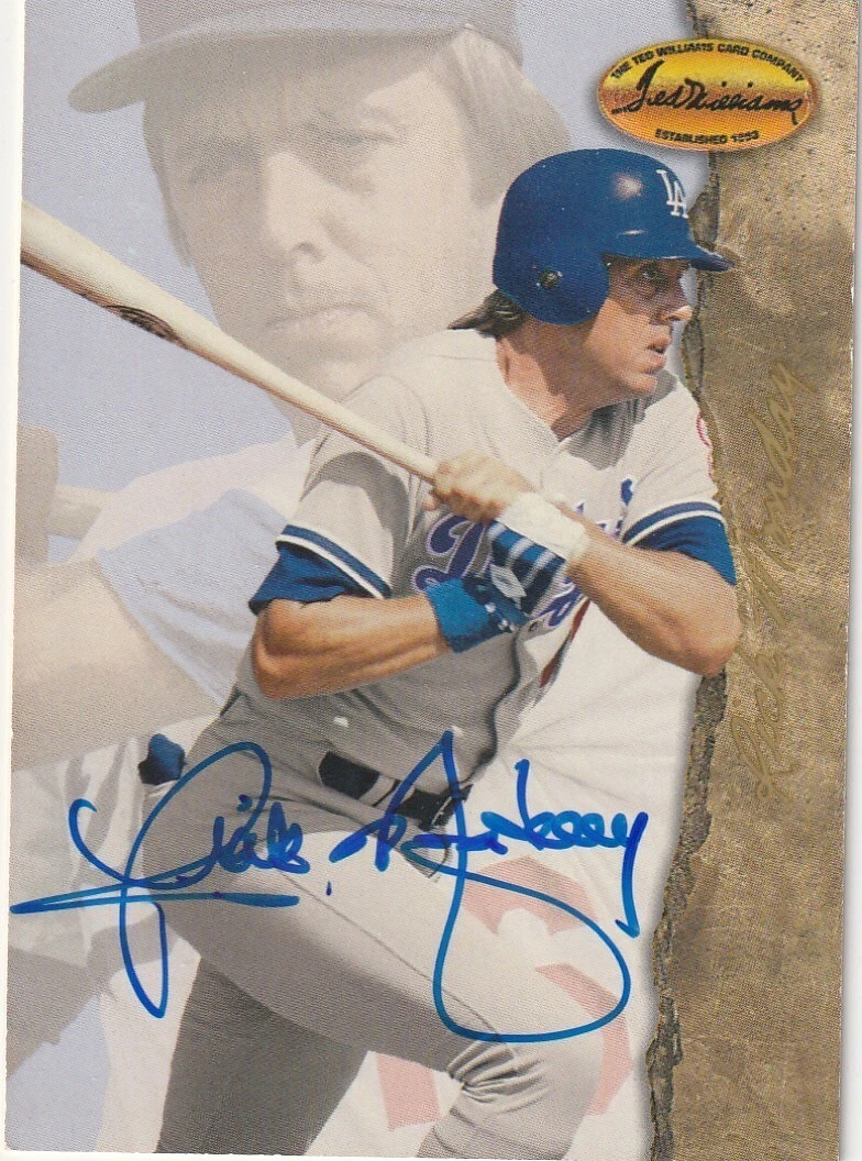 RICK MONDAY LOS ANGELES DODGERS SIGNED 1994 TED WILLIAMS CARD #13