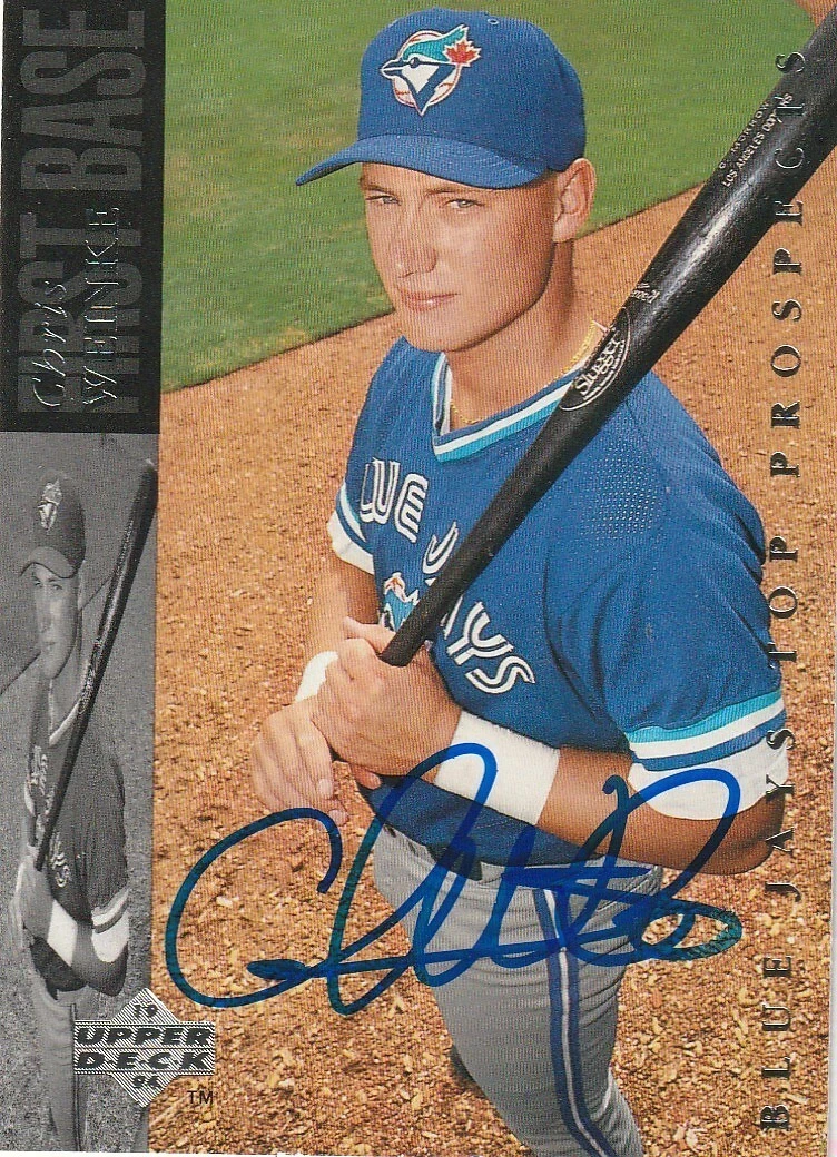 CHRIS WEINKE TORONTO BLUE JAYS 1994 UPPER DECK MINOR LEAGUE CARD #179 SIGNED