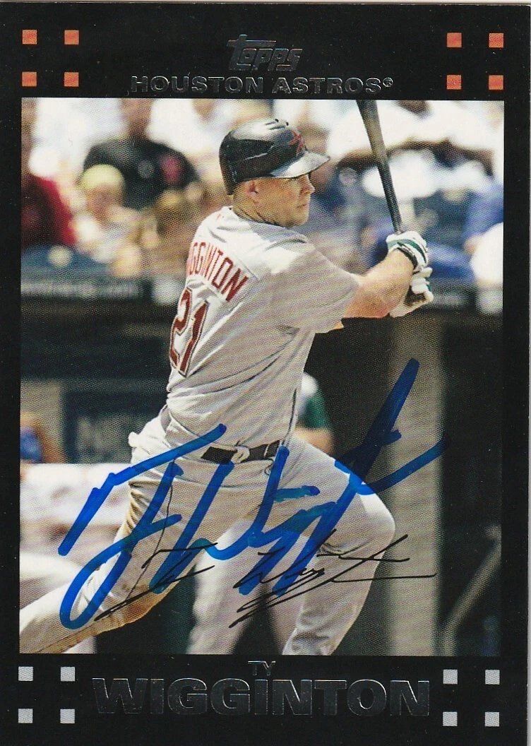 TY WIGGINTON HOUSTON ASTROS 2007 TOPPS TRADED CARD #UH319 SIGNED
