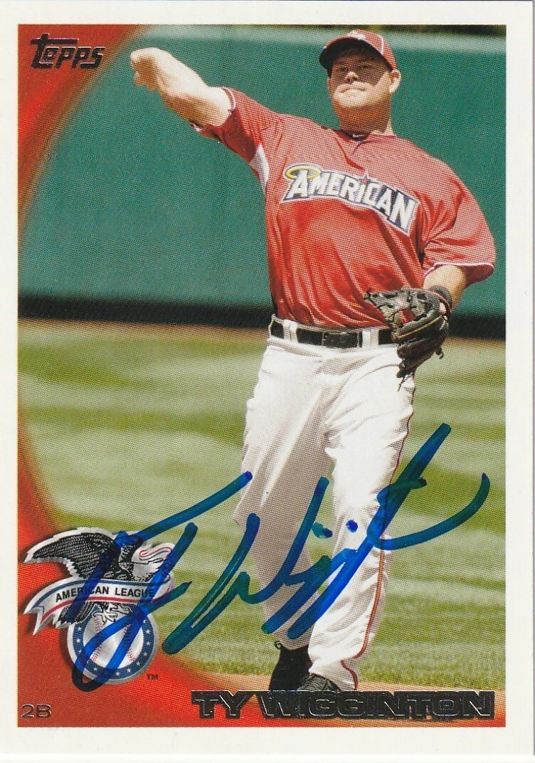 TY WIGGINTON BALTIMORE ORIOLES 2010 TOPPS UPDATE CARD #US-22 SIGNED