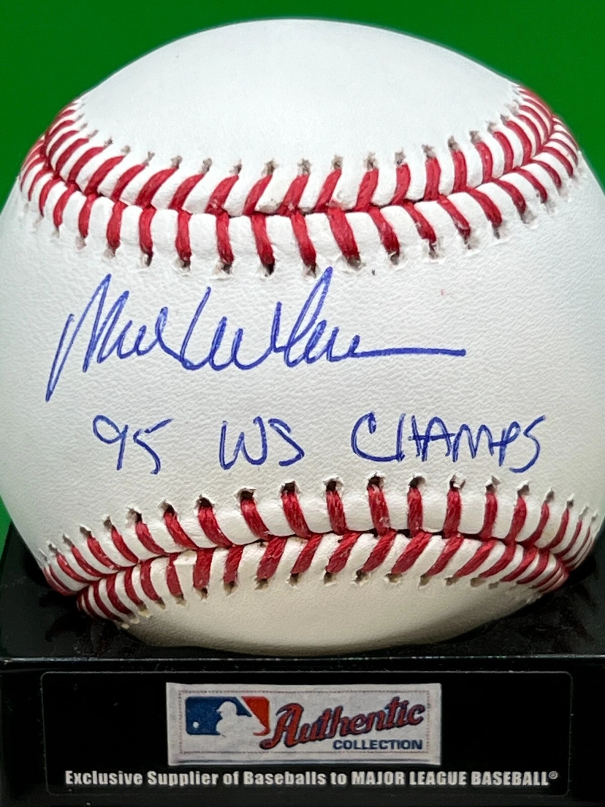MARK WOHLERS ATLANTA BRAVES  1995 WS CHAMPS  SIGNED OML BASEBALL