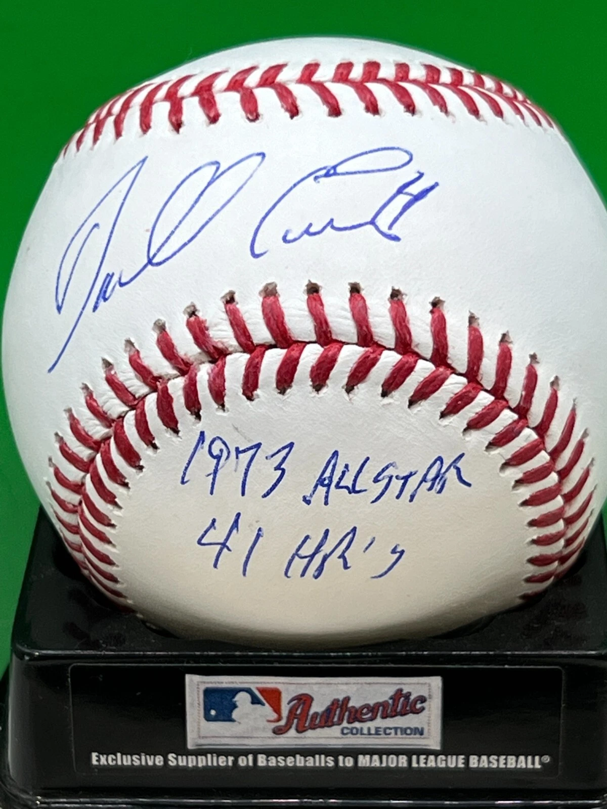 DARRELL EVANS ATLANTA BRAVES  1973 ALL STAR  41 HR'S   SIGNED OML BASEBALL