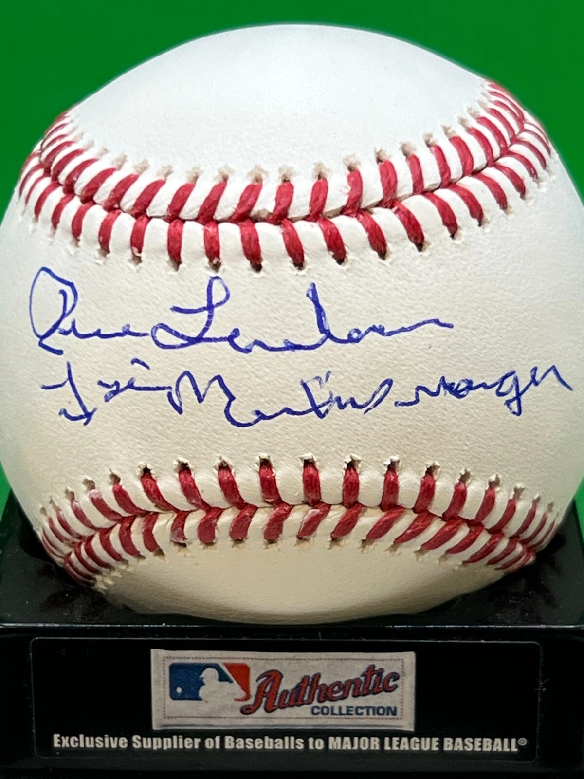 RENE LACHEMANN FLORIDA MARLINS  1ST MARLINS MANAGER SIGNED OML BASEBALL