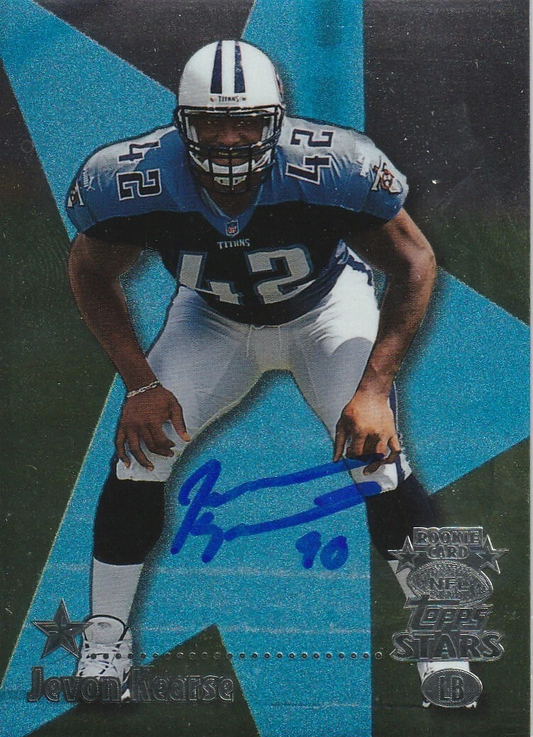 JEVON KEARSE TENNESSEE TITANS SIGNED 1999 TOPPS STARS ROOKIE #46