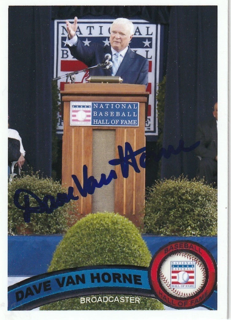 DAVE VAN HORNE MONTREAL EXPOS  SIGNED 2011 STYLE CUSTOM CARD