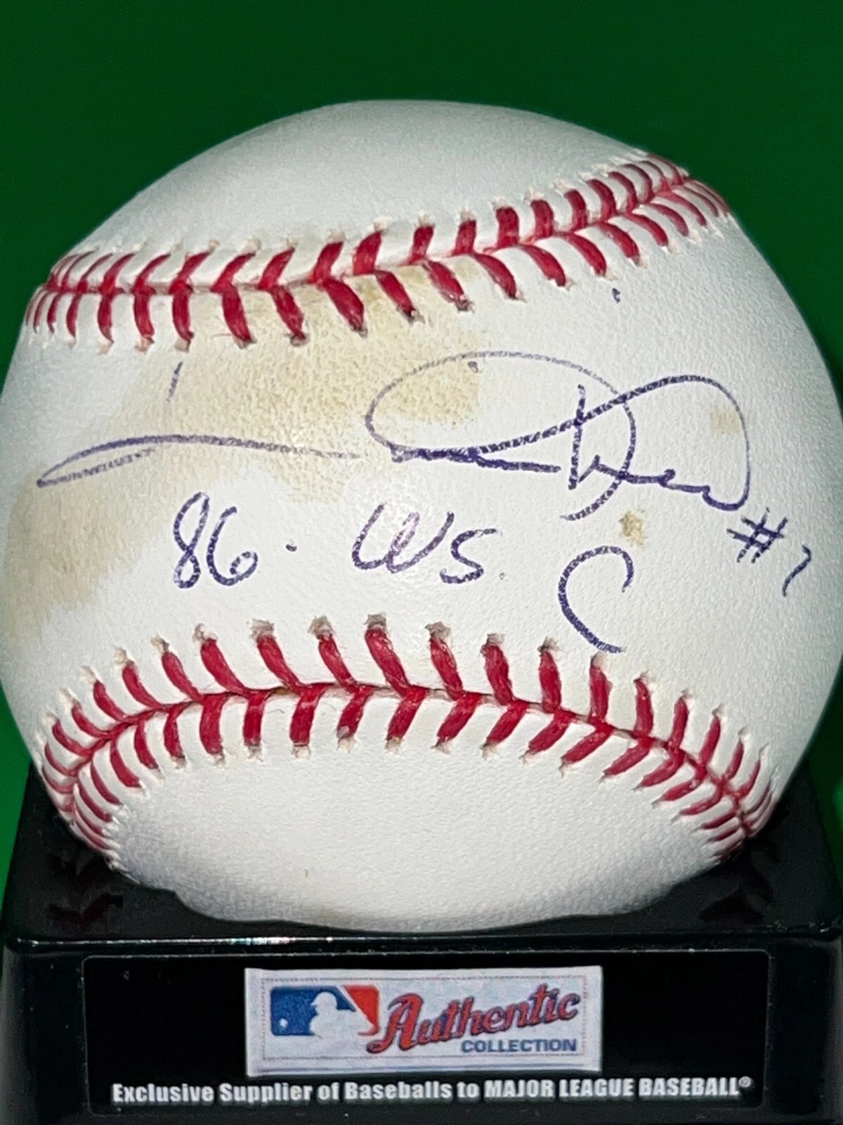 KEVIN MITCHELL  NEW YORK METS  1986 WS CHAMPS  SIGNED OML BASEBALL (TONED)