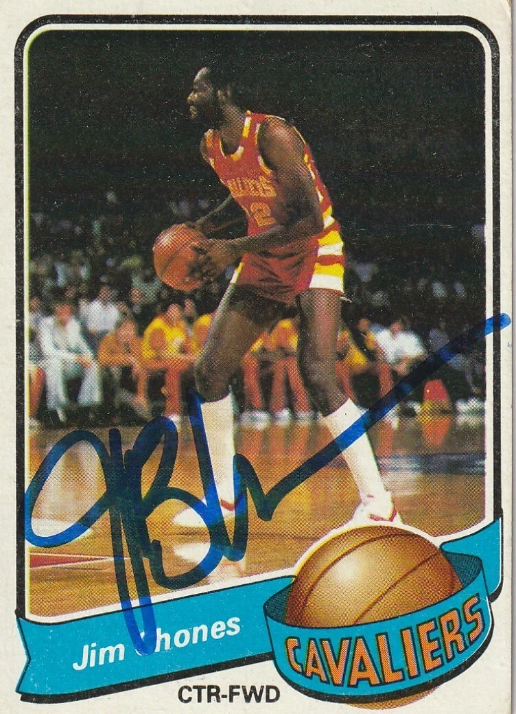 JIM CHONES CLEVELAND CAVALIERS  SIGNED 1979 TOPPS #19
