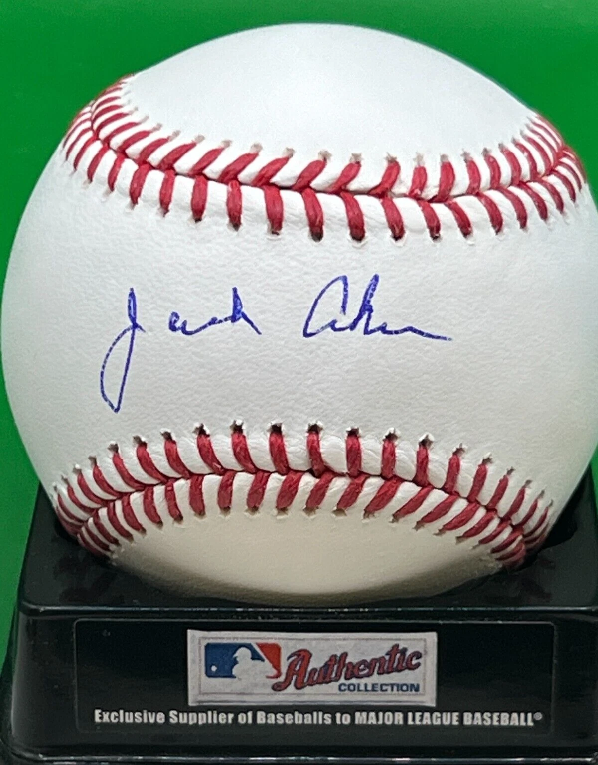 JACK AKER  NEW YORK METS / NEW YORK YANKEES  SIGNED OML BASEBALL