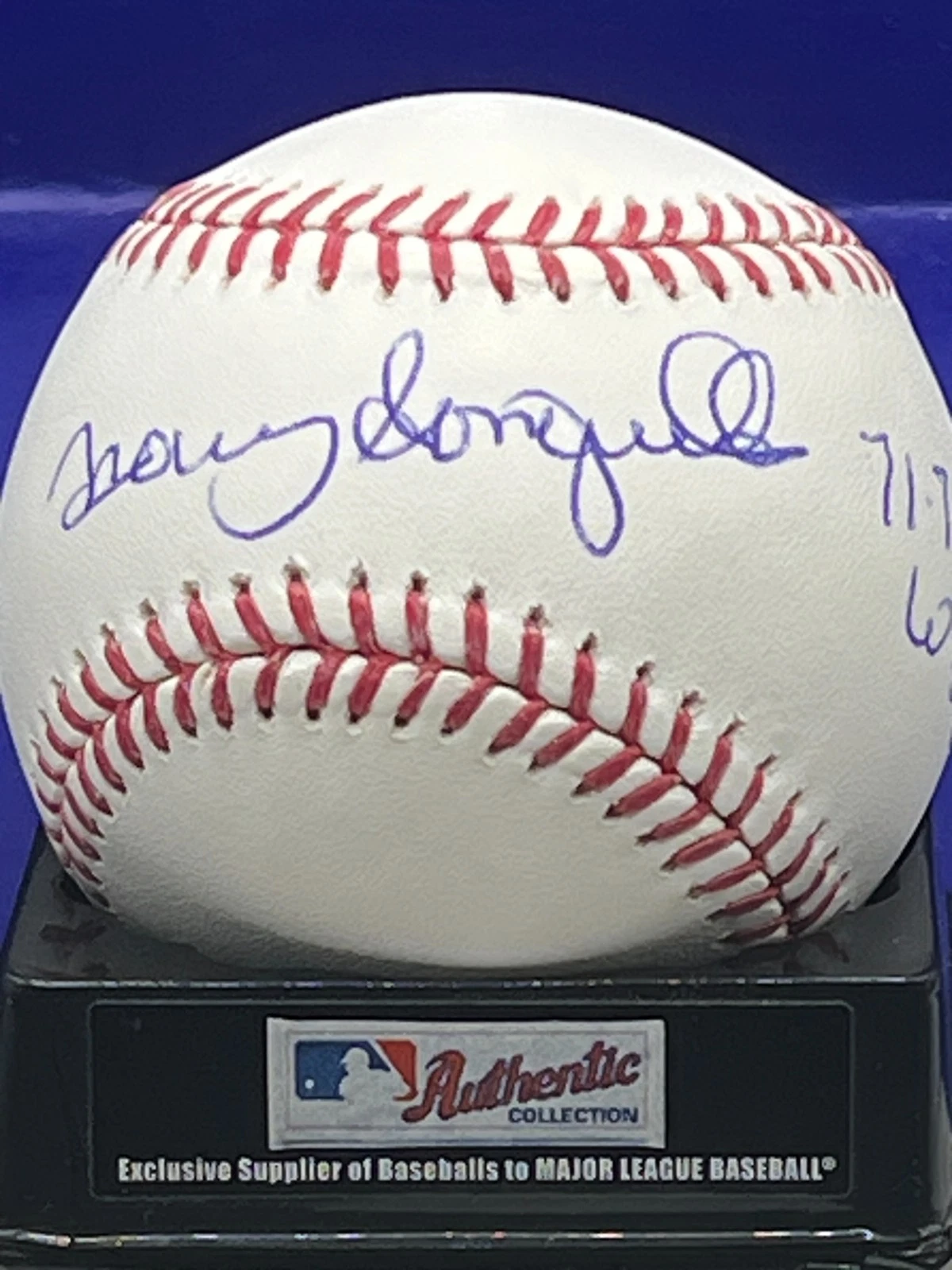 MANNY SANGUILLEN  PITTSBURGH PIRATES 71, 79 WSC  OML BASEBALL