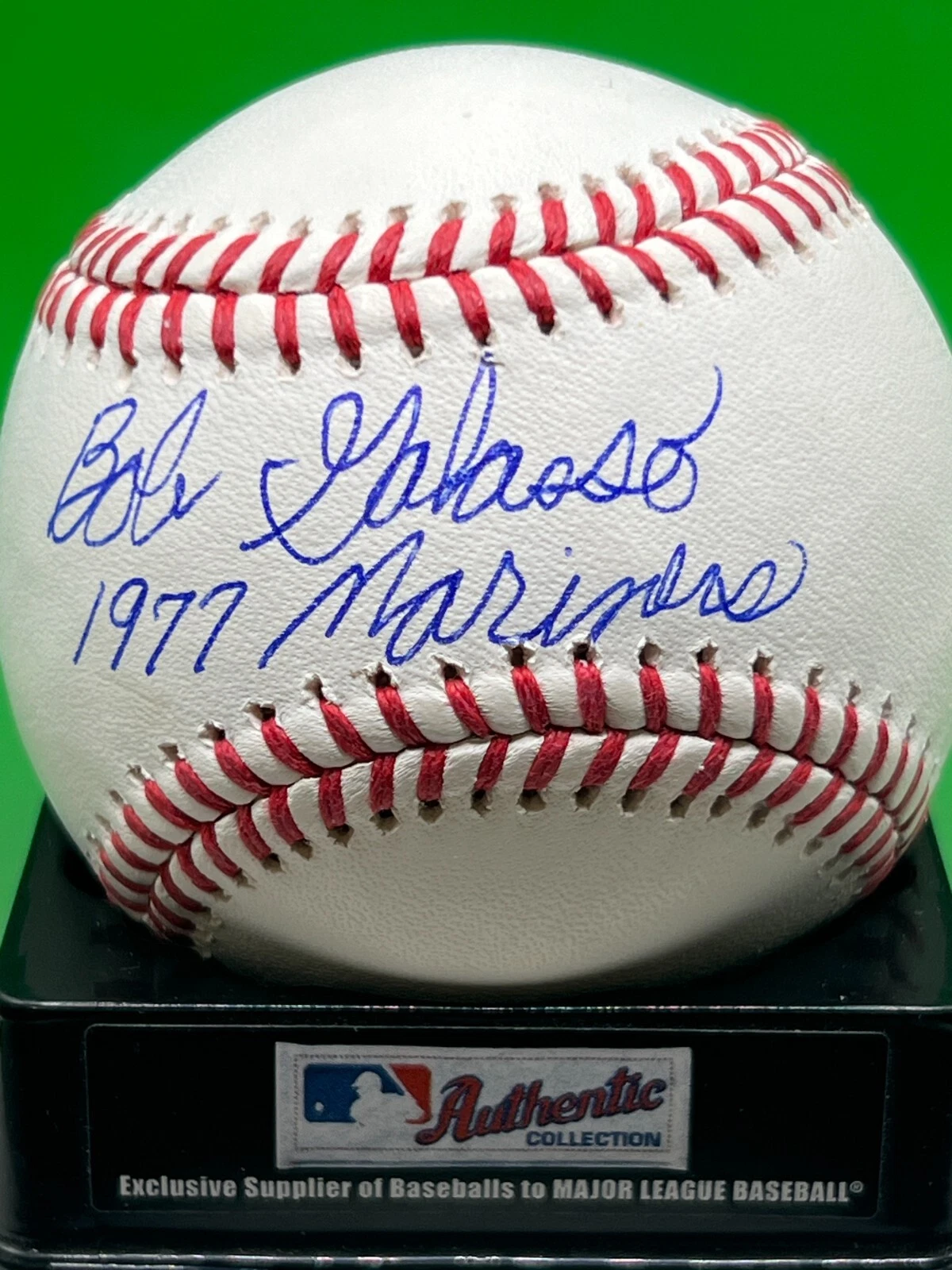 BOB GALASSO SEATTLE MARINERS 1977  SIGNED OML BASEBALL